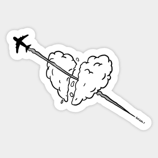 broken cloud heart Sticker